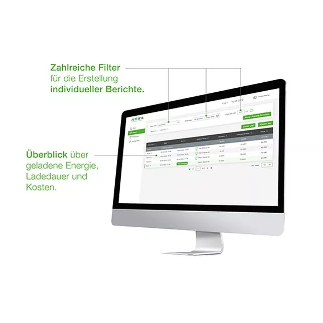 Keba Emobility Hotel Solution auf Monitor